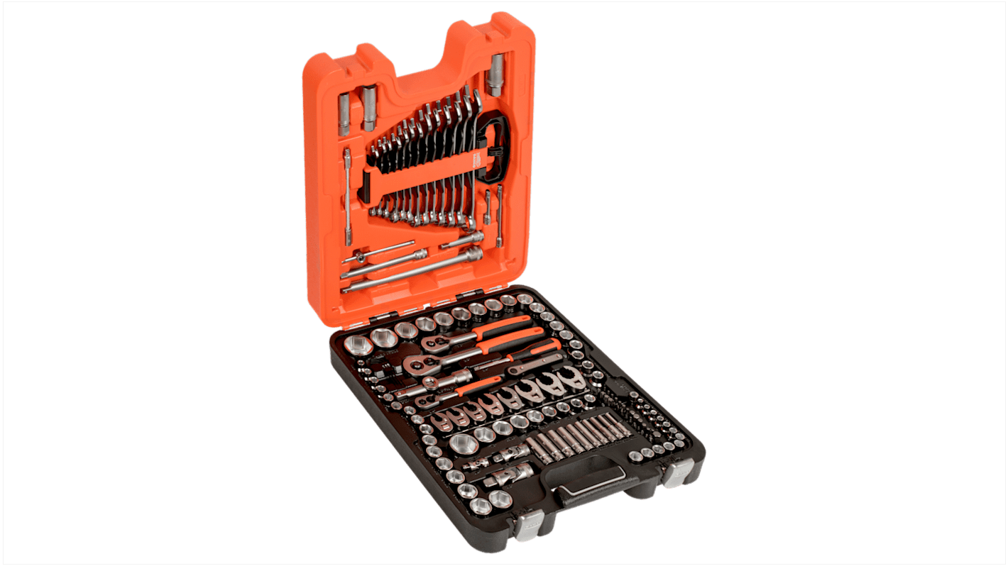Bahco 138 Piece Imperial Metric 1 2 in 1 4 in 3 8 in Deep Socket Standard Socket Spanner Allen Key Bit Set with