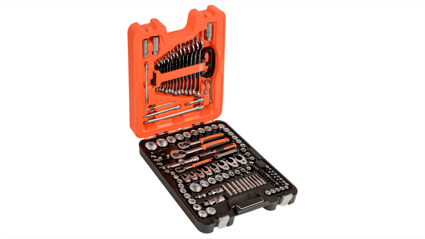 Bahco 138-Piece Imperial, Metric 1/2 in; 1/4 in; 3/8 in Deep Socket/Standard Socket/Spanner/Allen Key/Bit Set with