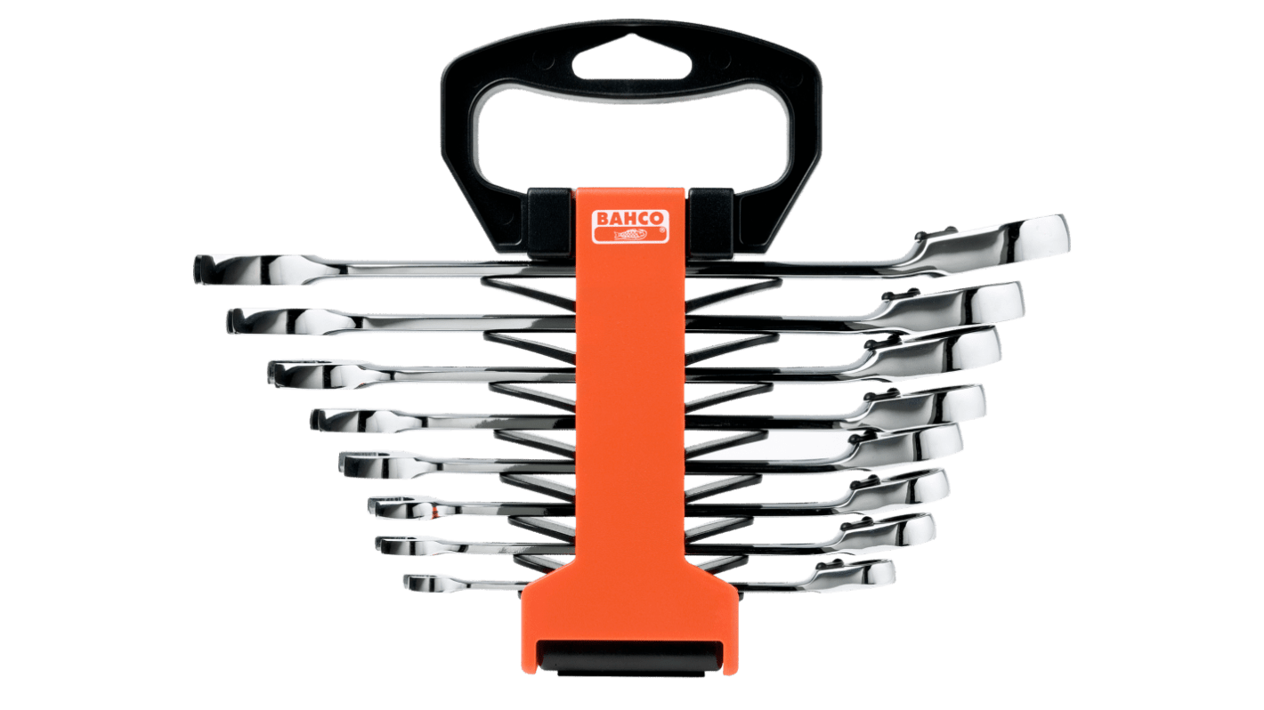 Bahco 1RZ Series 8-Piece Spanner Set, 5/16 → 3/4, Alloy Steel