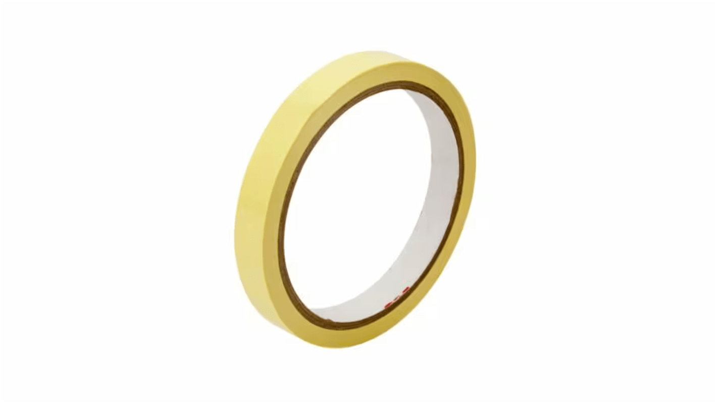 3M Tape 74 Yellow PET Electrical Tape, 38mm x 66m
