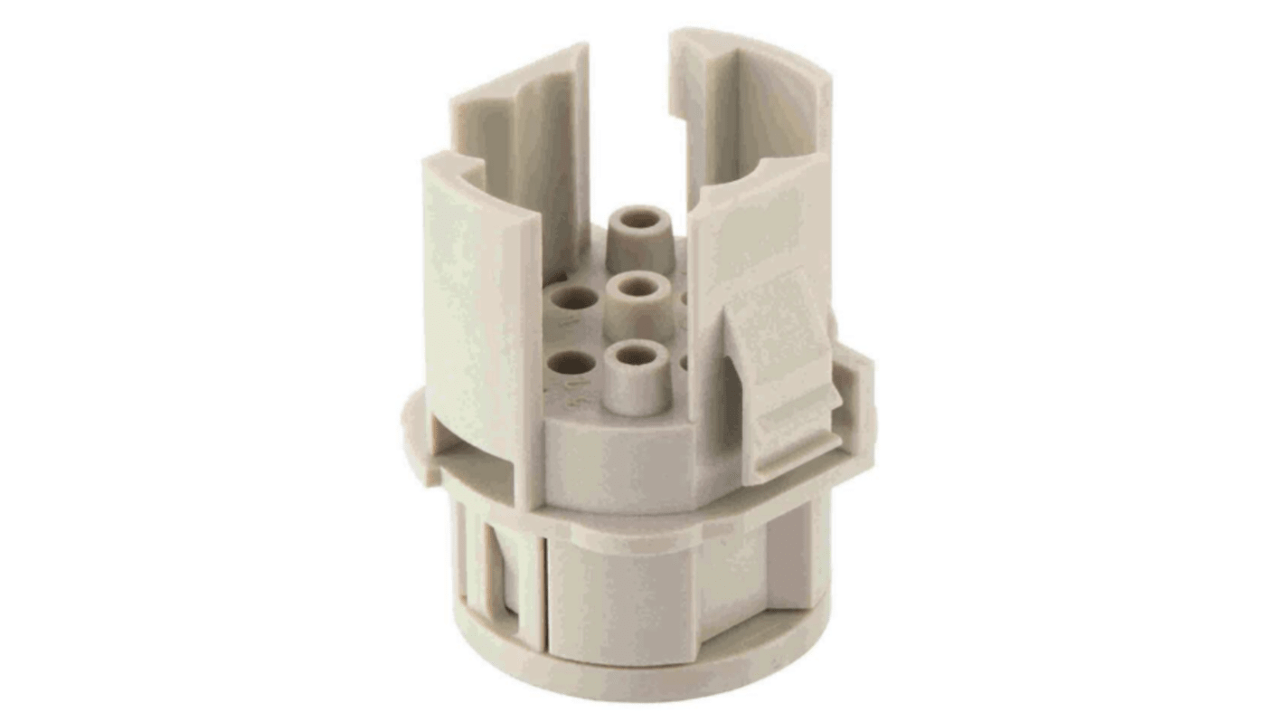 HARTING Heavy Duty Power Connector Insert, 16A, Male, Han F+B Series, 4+4 Contacts