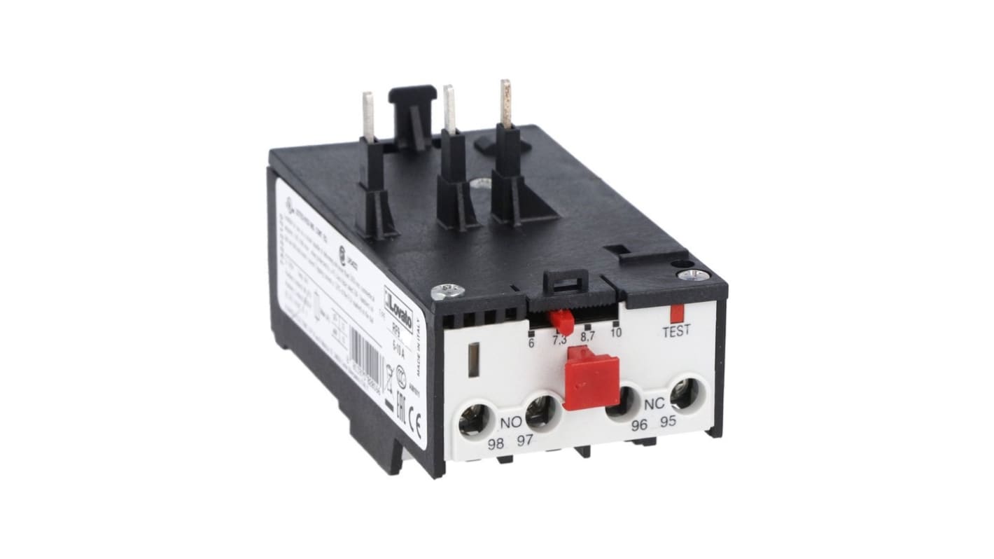Lovato RF9 Thermal Overload Relay 1NO + 1NC, 2.2 kW, 690 Vac, 3P