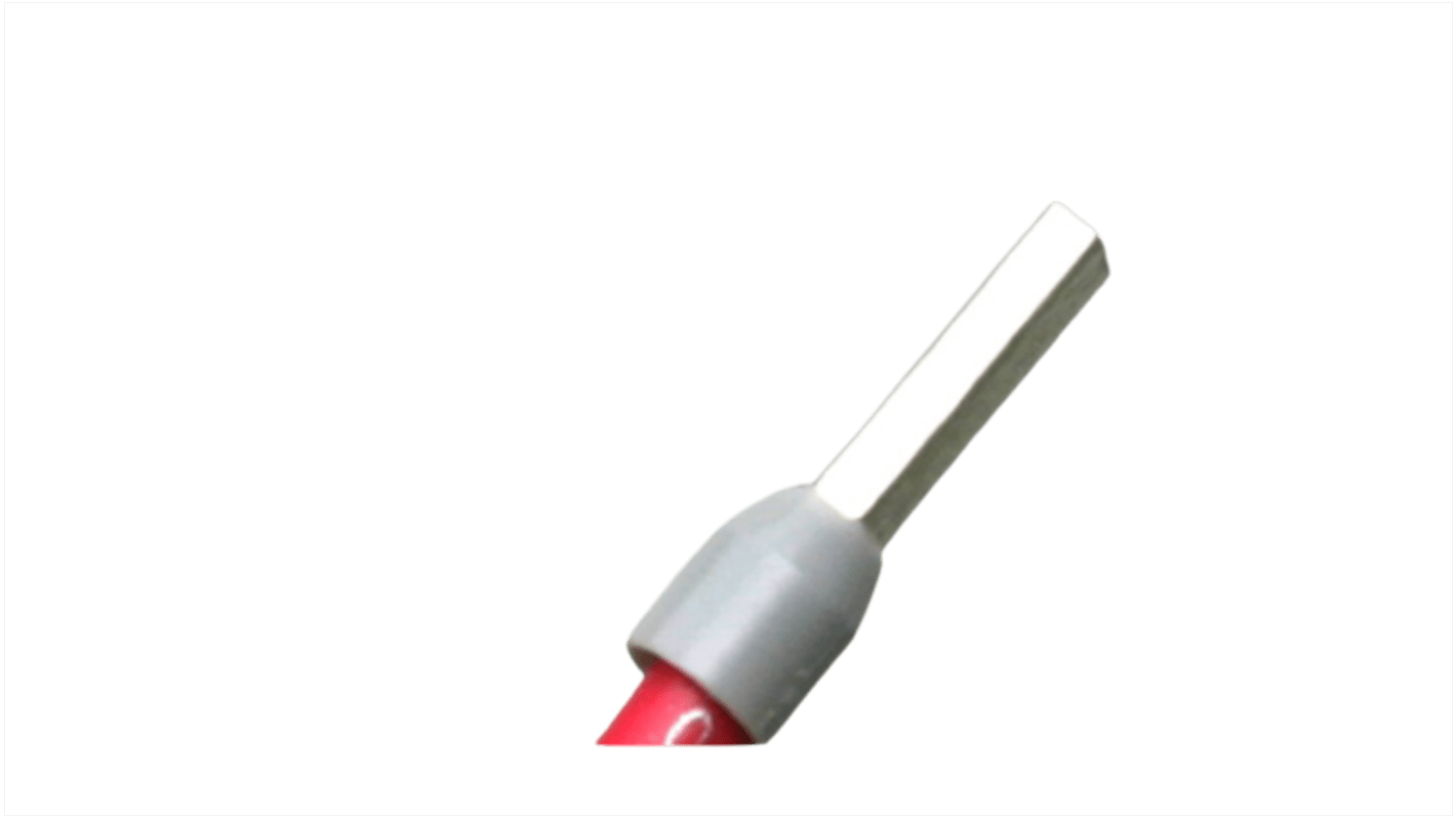 Altech Insulated Crimp Bootlace Ferrule, 22mm Pin Length, 7.7mm Pin Diameter, 25mm² Wire Size, Brown