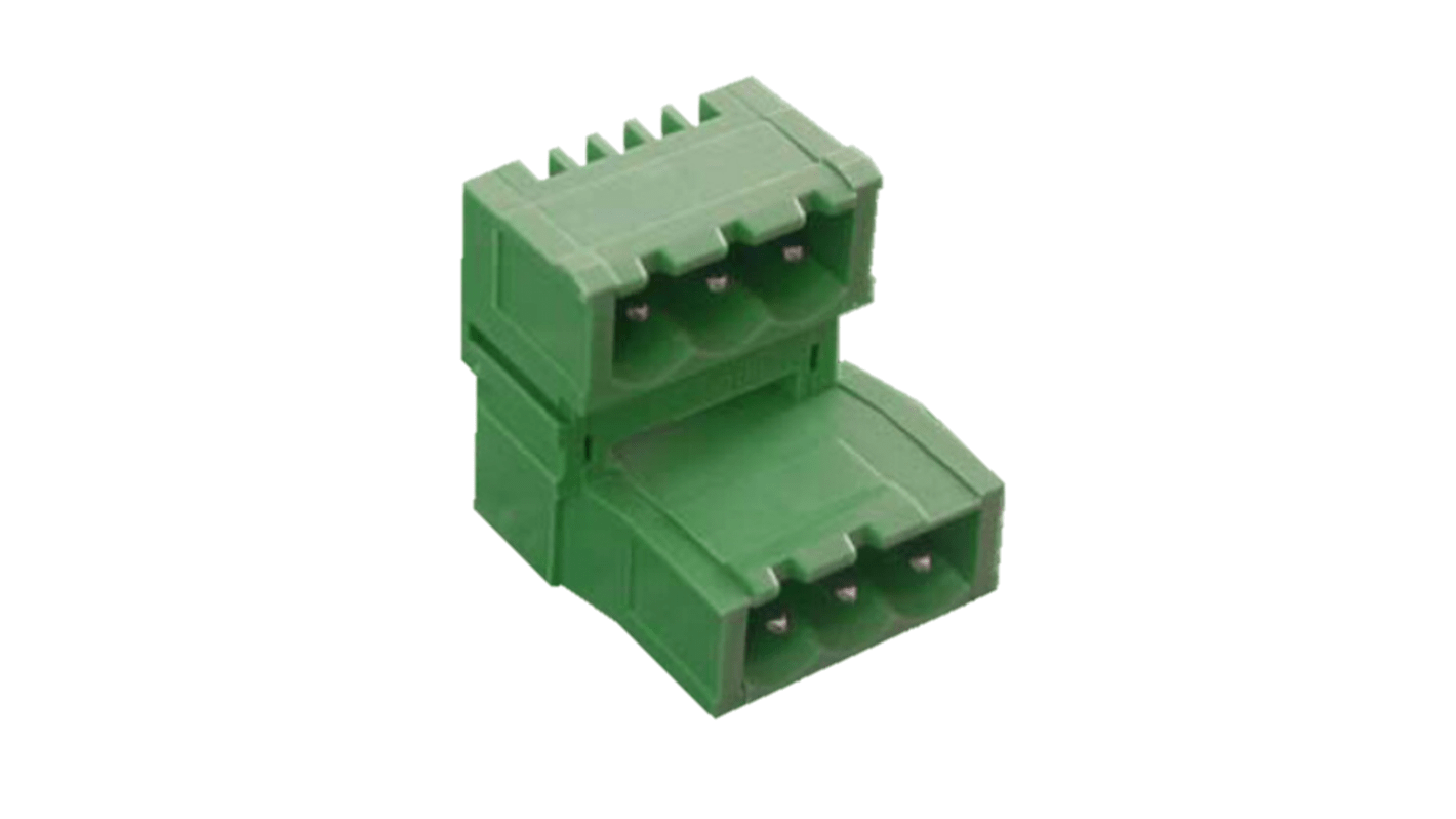 Altech PDSH Series Straight PCB Header, 6 Contact(s), 5.08mm Pitch, 2 Row(s), Shrouded