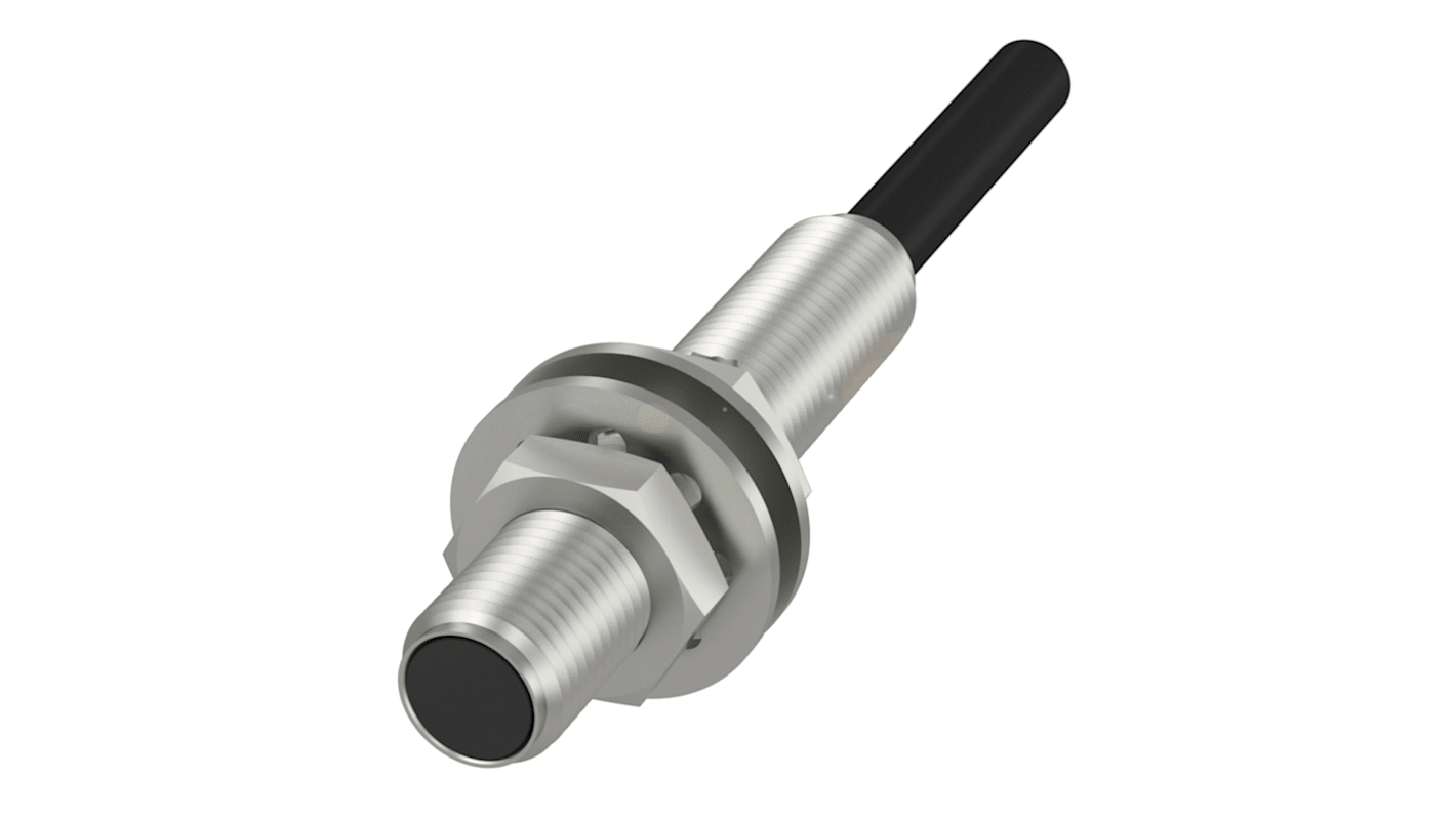 BALLUFF Inductive Barrel Proximity Sensor, M5, 0.8 mm Detection, PNP NO, 10 → 30 V dc