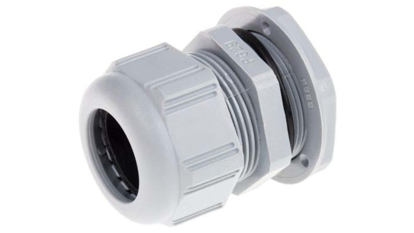 Legrand Grey Polyamide Cable Gland, PG7 Thread, 3mm Min, 6.5mm Max, IP68