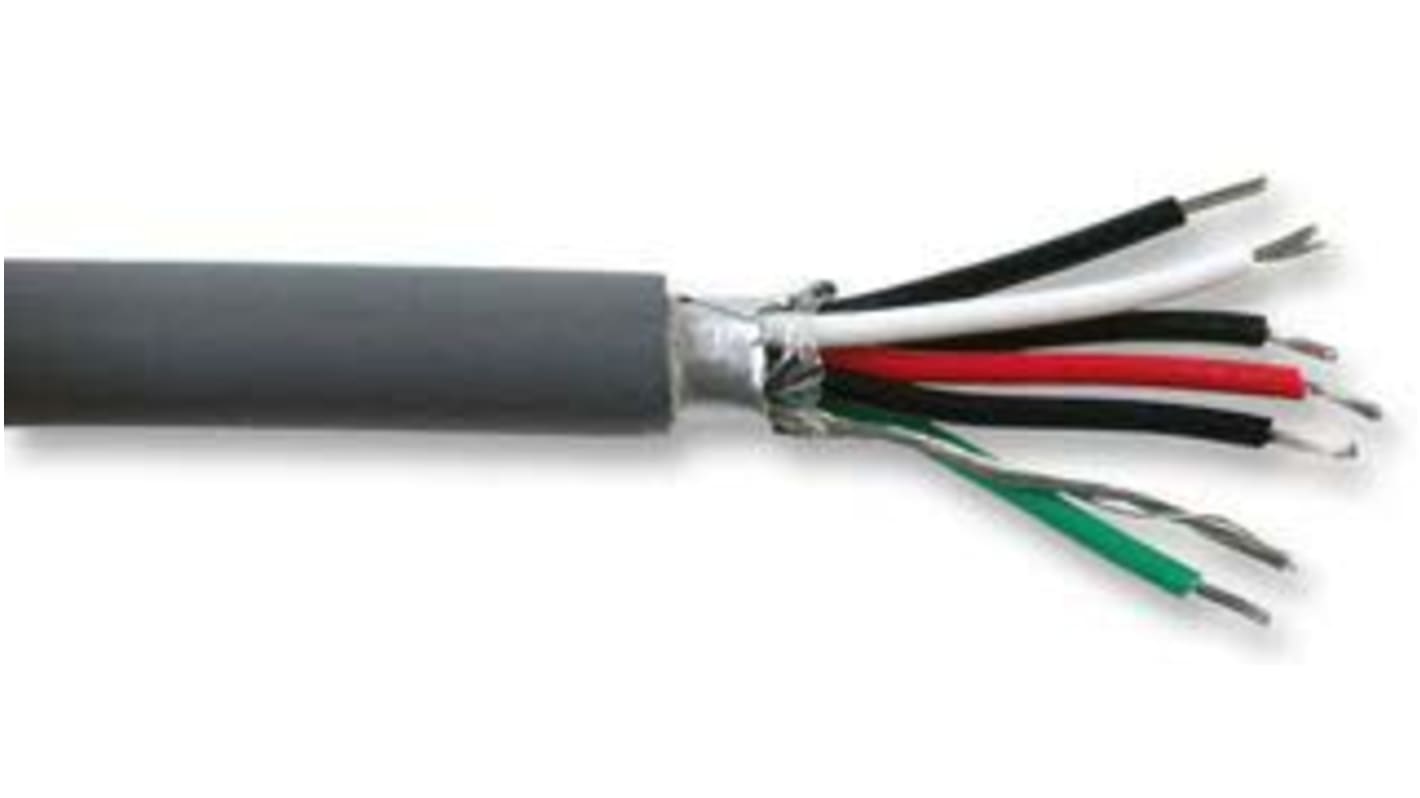 Belden 9503 Series, 3 Pairs, 6 Cores, 0.2 mm², Screened, 24 AWG, 304m, Screened Shield