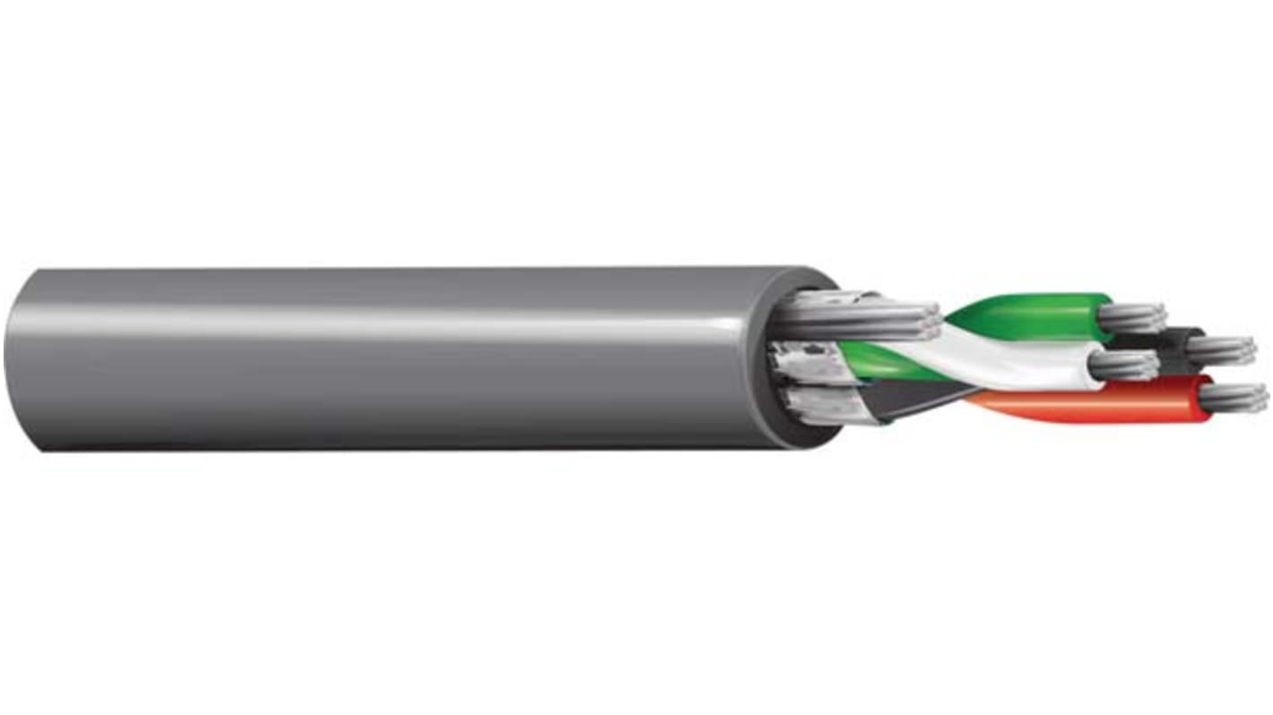 Cable Industrial Multipar apantallado de par trenzado Belden, 2 pares, 0,33 mm², 22 AWG, long. 152m, Ø ext. 4.06mm,