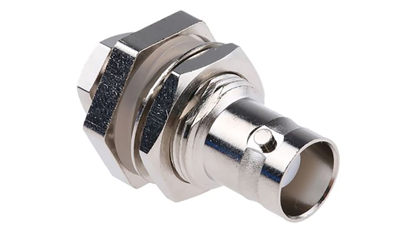 Telegartner, Jack Panel Mount BNC Connector, 50Ω, Clamp Termination, Straight Body