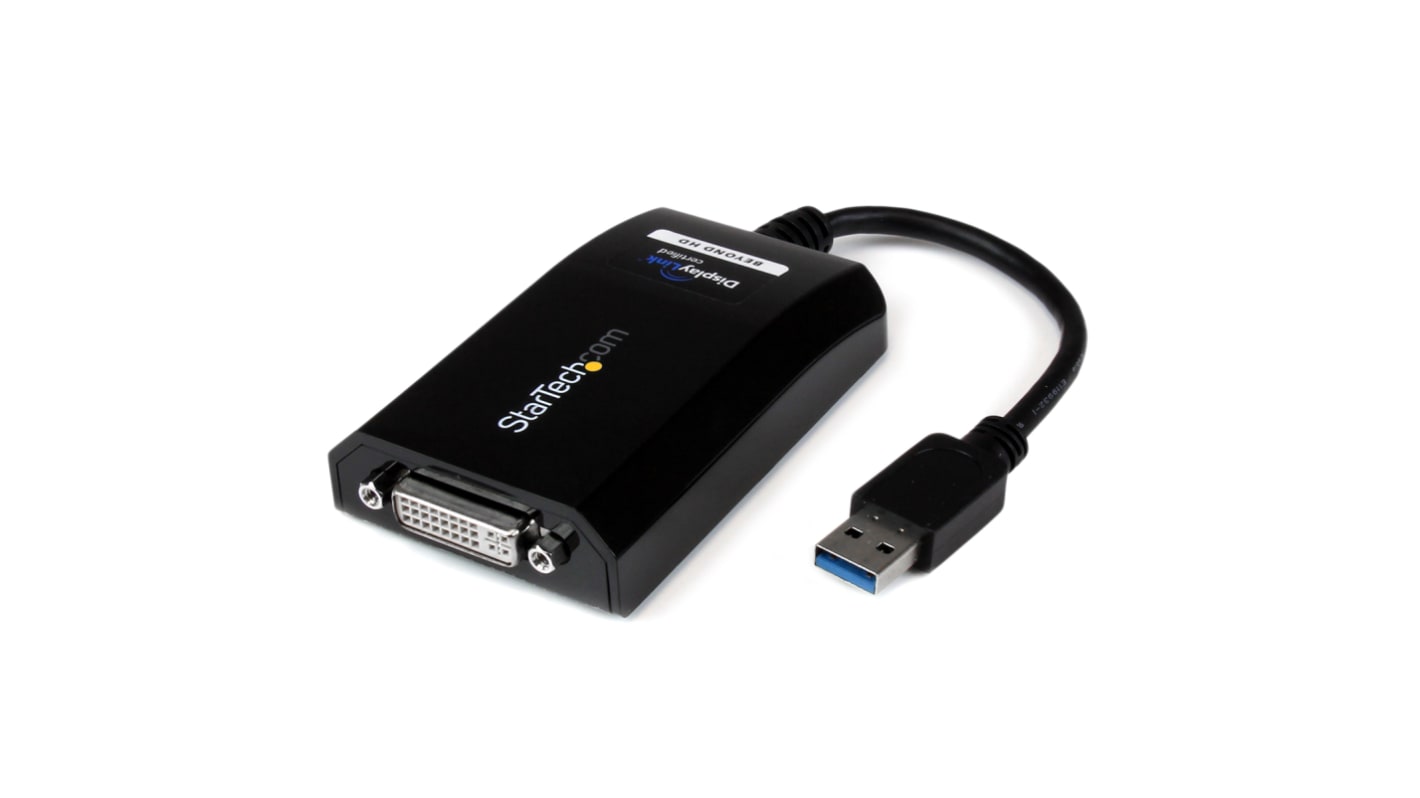 StarTech.com USB视频转换器, USB A转DVI转换器, USB 3.0, 支持1个屏, 2048 x 1152