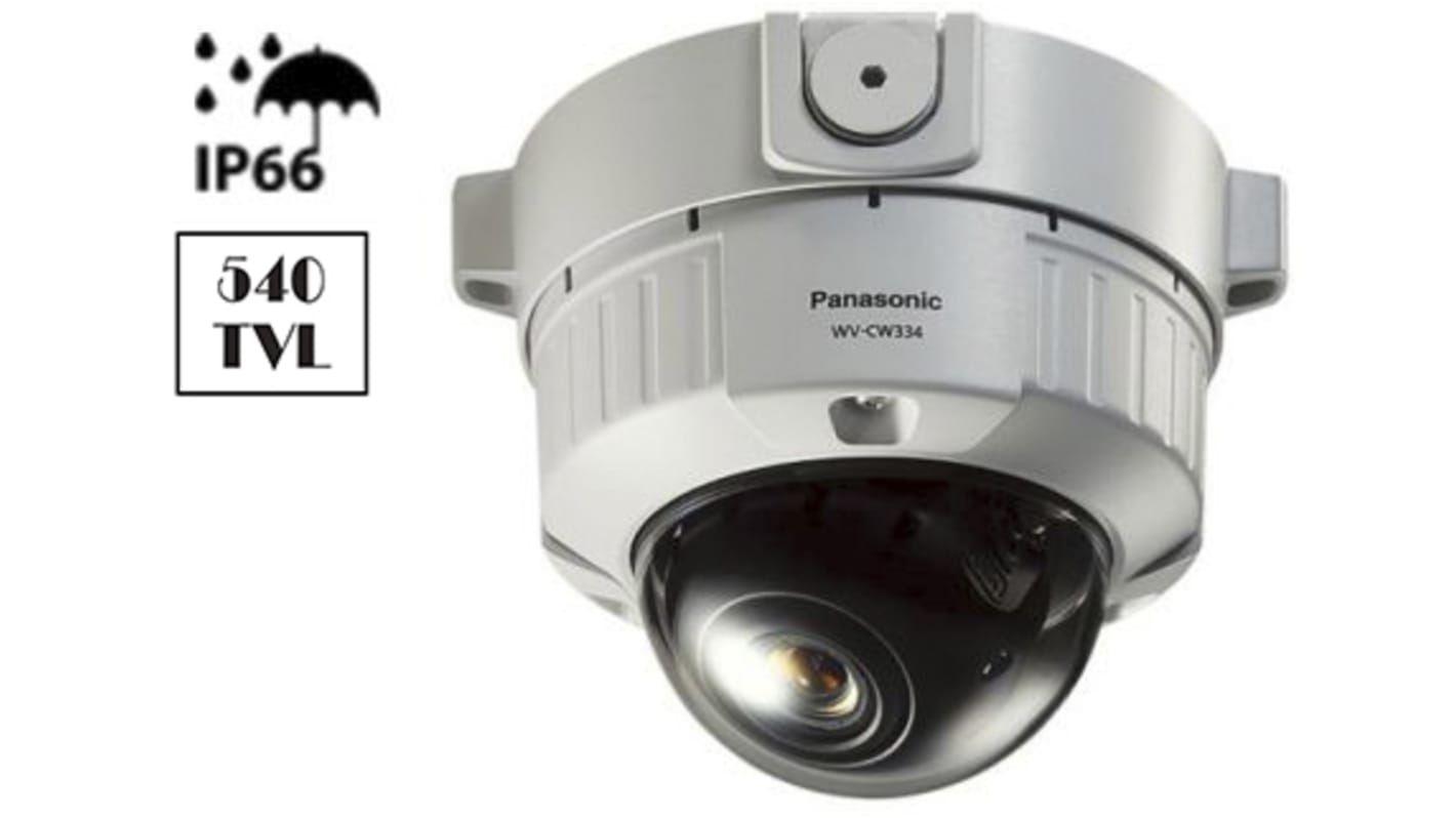Panasonic WV Analogue Indoor, Outdoor CCTV Camera, 540 TVL Resolution