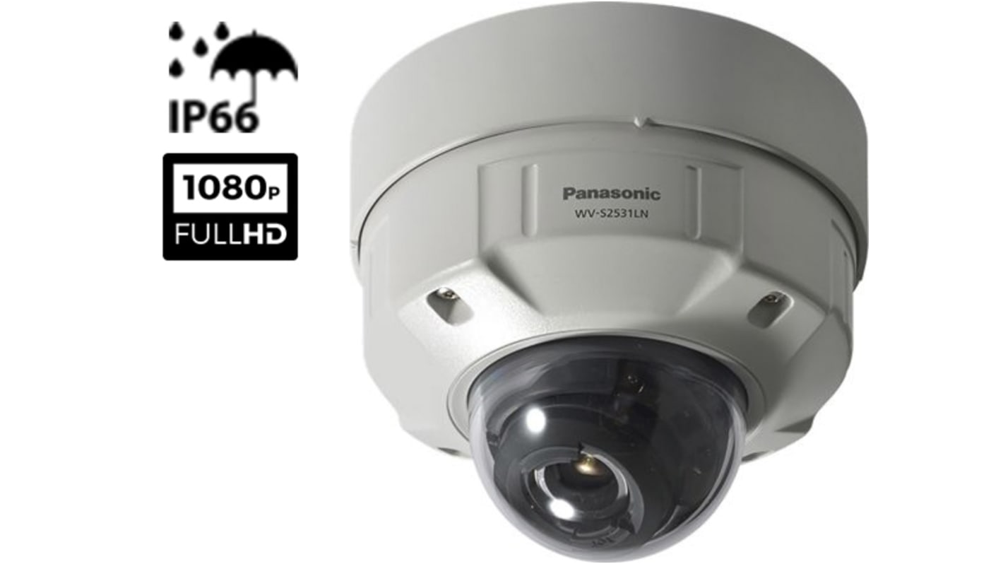 Panasonic WV Network Indoor, Outdoor IR PoE CCTV Camera, 1920 x 1080 Resolution