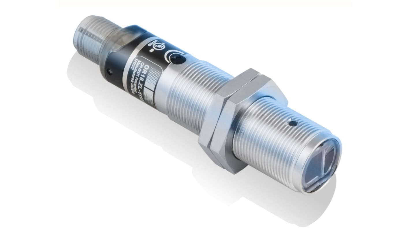 Rs-Online Sensore fotoelettrico Cilindrico Baumer a diffusione rilevamento 10 mm → 300 mm uscita PNP