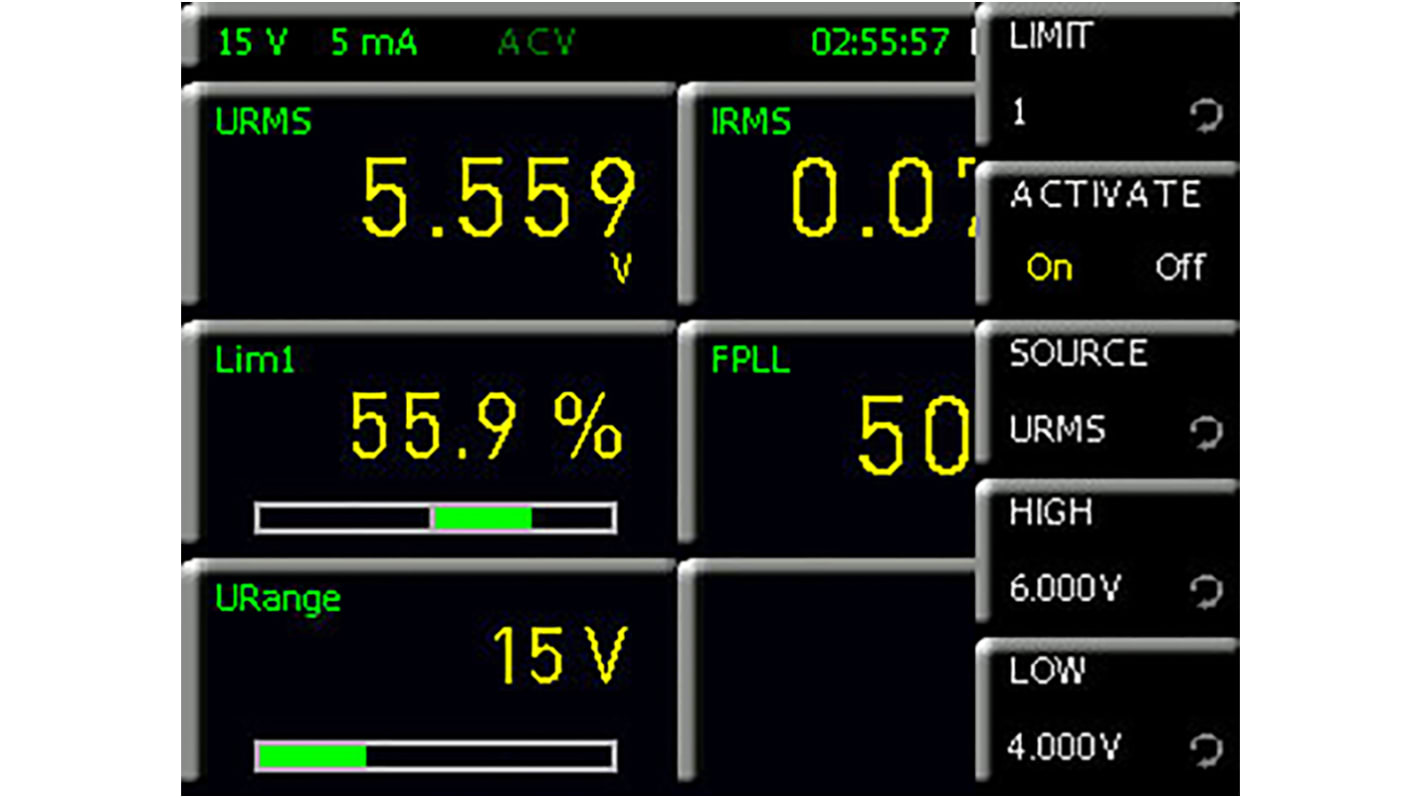 Oprogramowanie do oscyloskopów, Zaawansowane wejście/wyjście, Analizator energii HMC8015