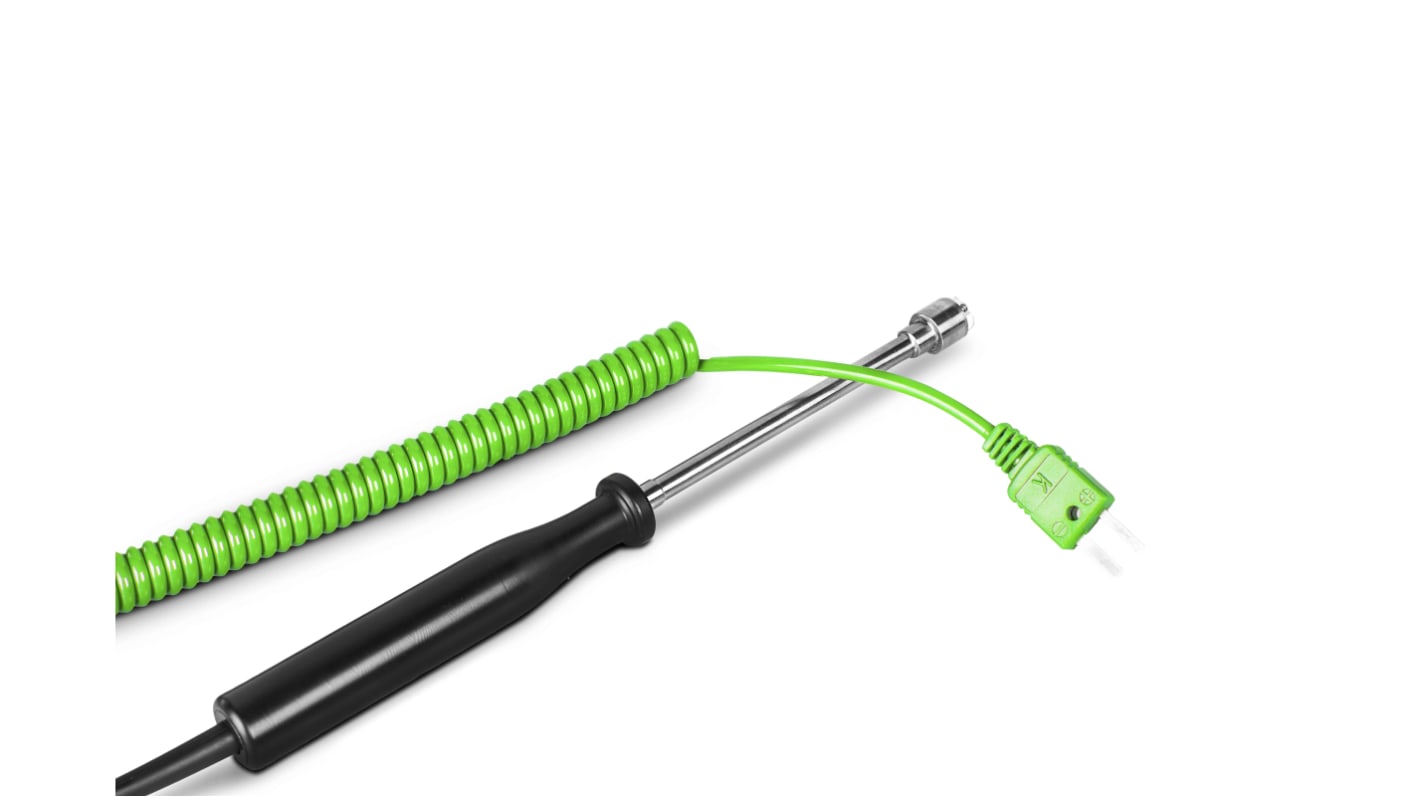 Czujnik temperatury K Wtyk miniaturowy długość 90mm średnica 12mm dł. kabla 2m RS PRO
