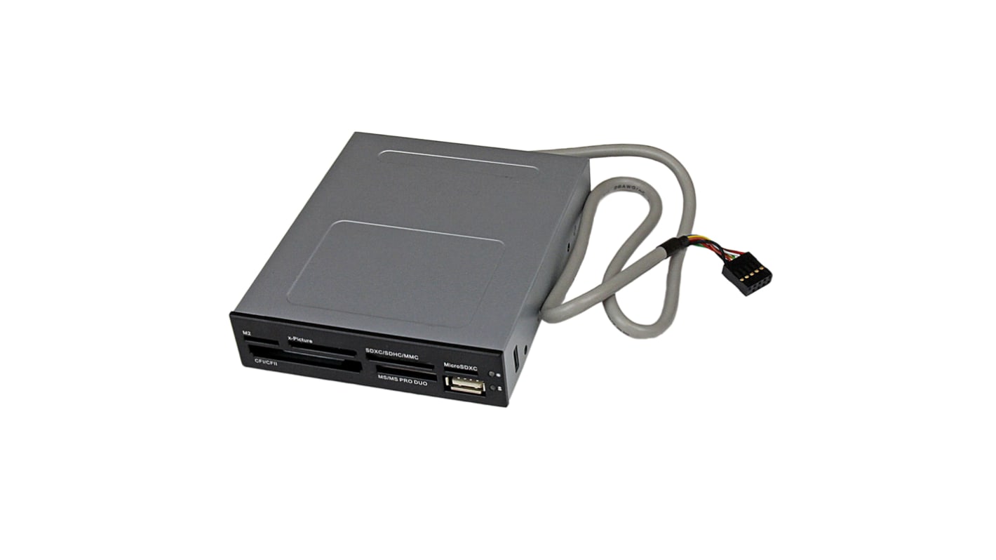 StarTech.com USB 2.0 内置7合一读卡器, 兼容CF卡, MMC, MS, MS Duo, MS Micro, MS PRO, MS PRO Duo, MicroSD, MiniSD, SD卡