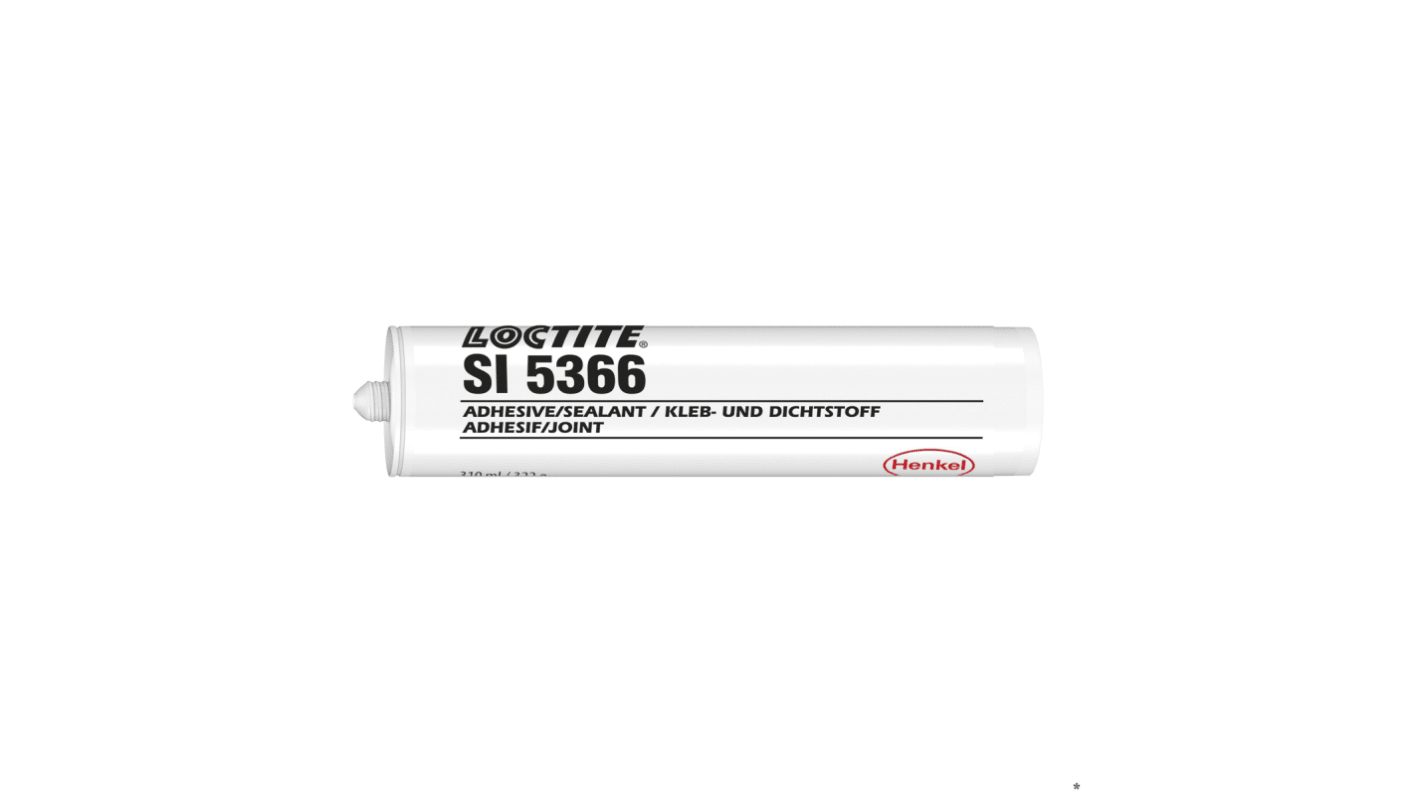 5366 Dichtmittel transparent, Essigsäure-Basis,  Kartusche  310ml, -60 →+250 °C.