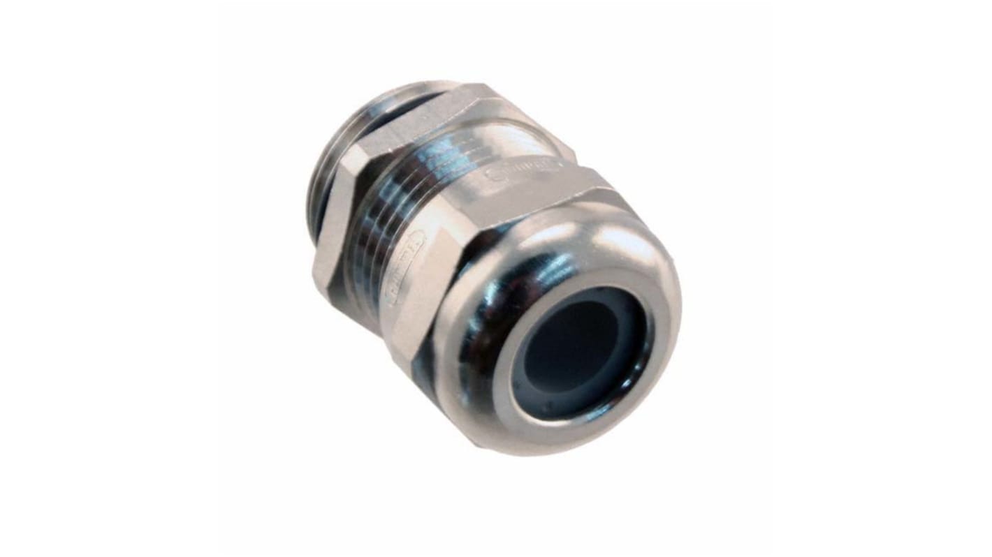 HARTING Han CGM-M Series Metallic Metal Cable Gland, M20 Thread, 5mm min., 9mm max., IP68, IP69K