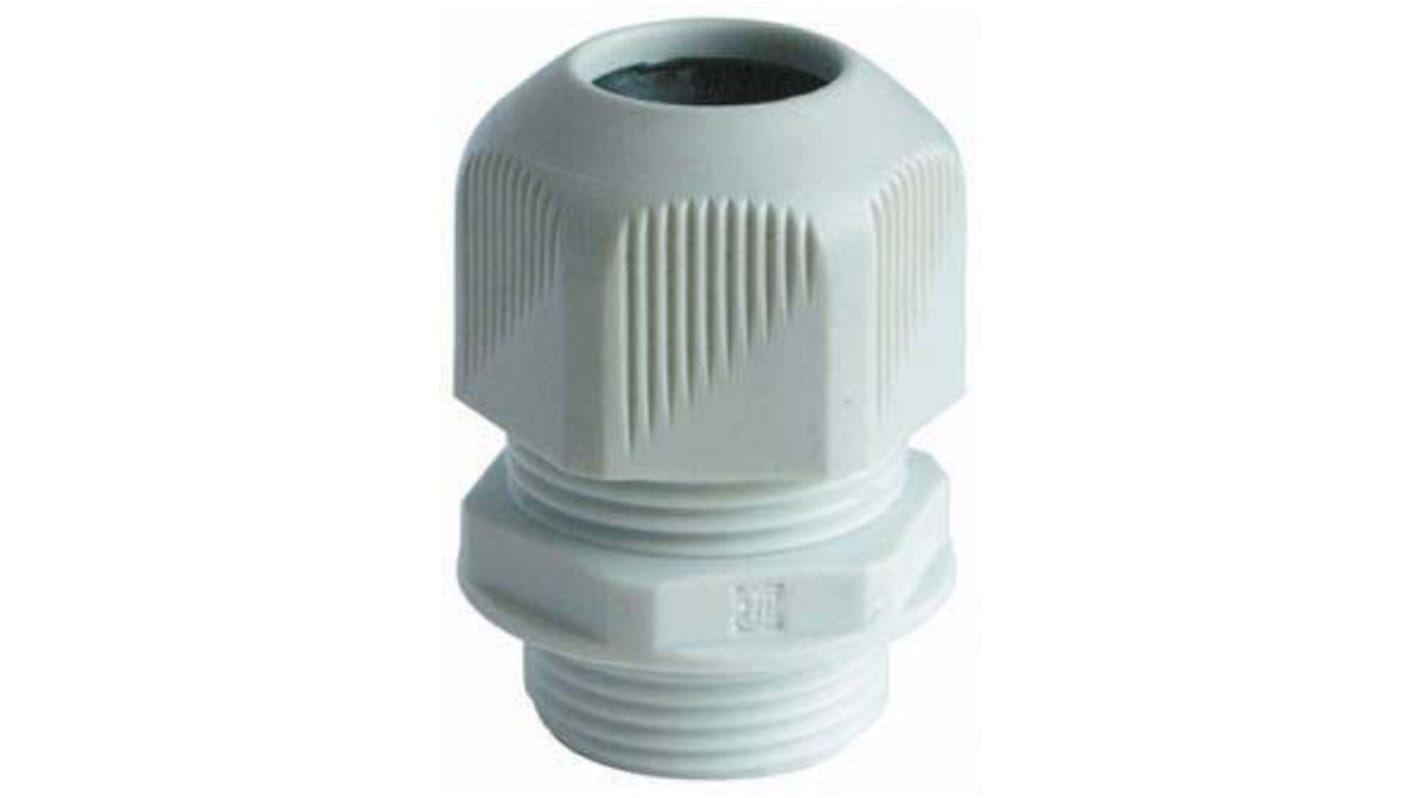 Legrand 968 Series Grey Polyamide Cable Gland, PG13.5 Thread, 7mm Min, 12mm Max, IP55