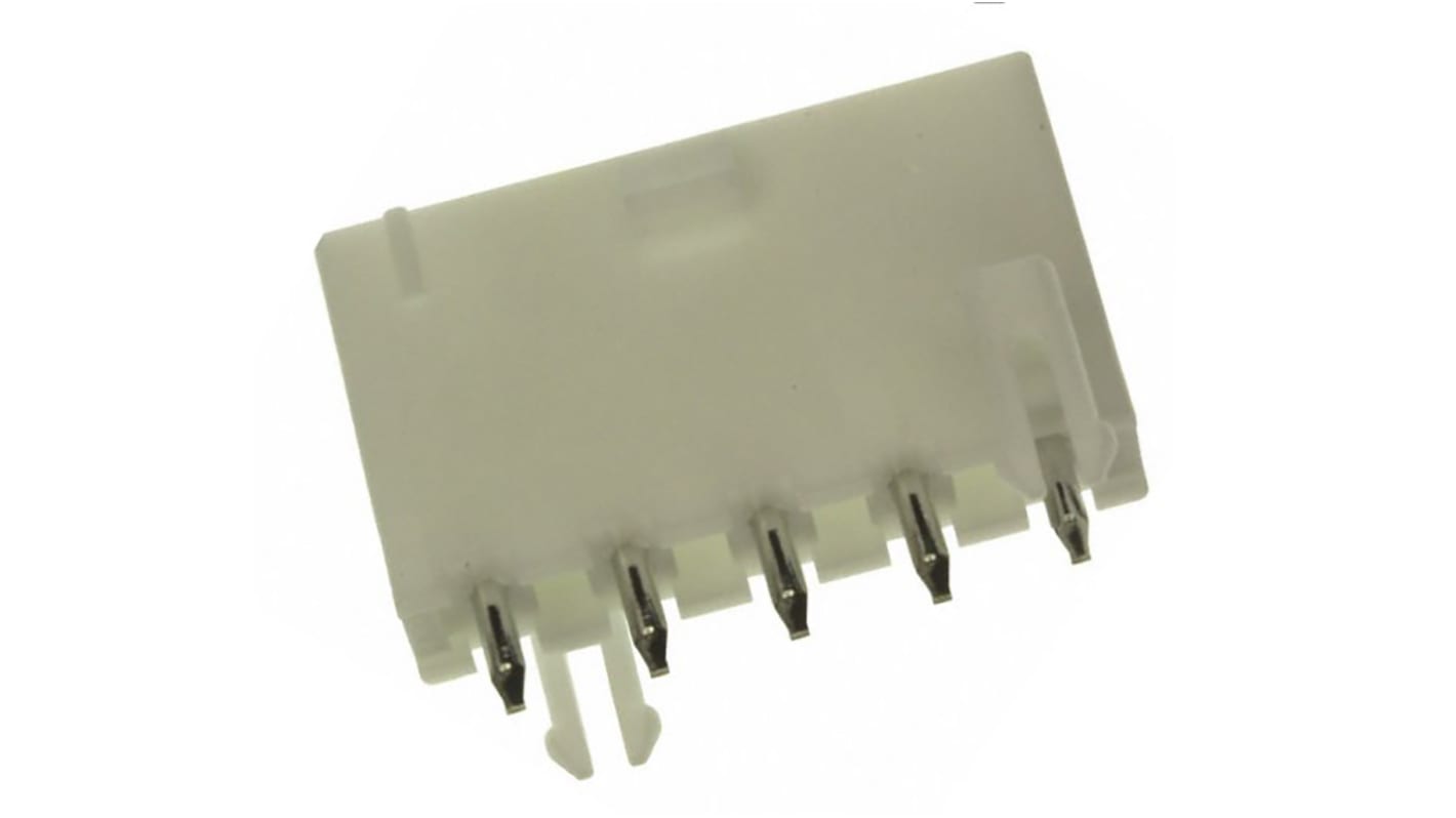 Molex Mini-Fit Jr. Series Straight Through Hole PCB Header, 5 Contact(s), 4.2mm Pitch, 1 Row(s), Shrouded