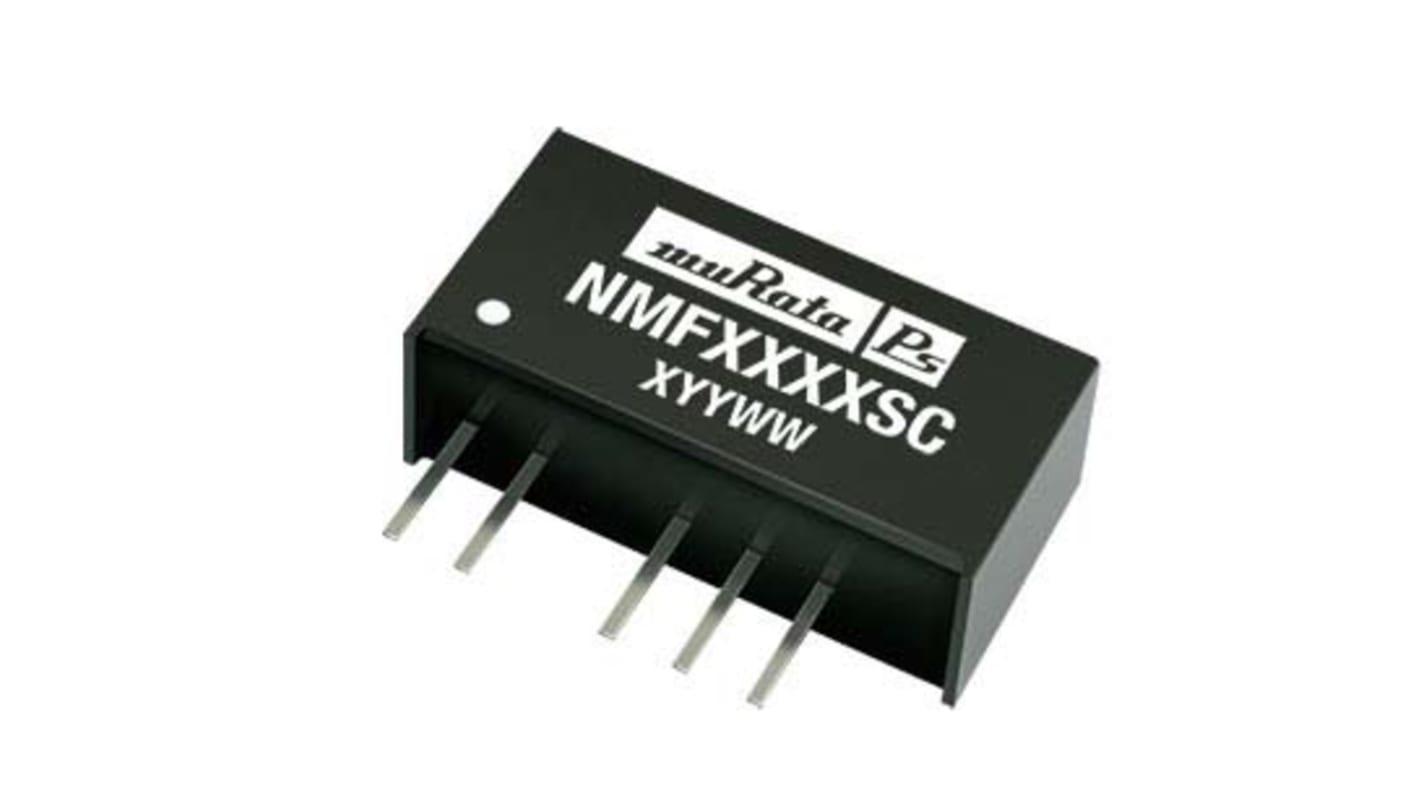 Murata Power Solutions NMF DC-DC Converter, 5V dc/ 100mA Output, 22.8 → 25.2 V dc Input, 0.5W, Through Hole,