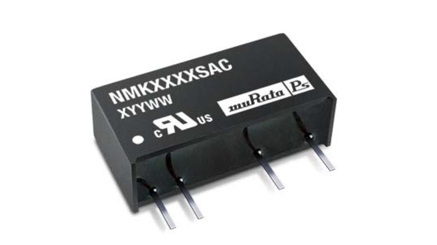 Murata Power Solutions NMK DC-DC Converter, ±12V dc/ ±83mA Output, 10.8 → 13.2 V dc Input, 2W, Through Hole,