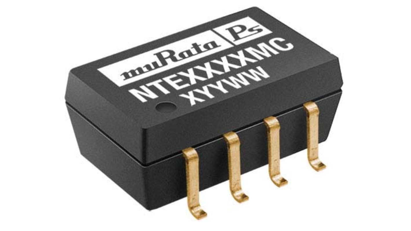 Murata Power Solutions NTE DC-DC Converter, 15V dc/ 66mA Output, 4.5 → 5.5 V dc Input, 1W, Surface Mount, +85°C