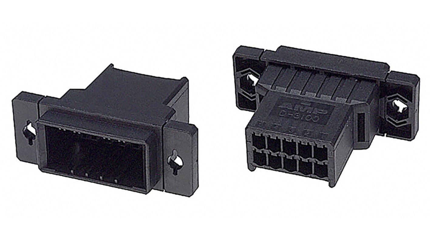 TE Connectivity, Dynamic 3000 Male Connector Housing, 3.81mm Pitch, 10 Way, 2 Row