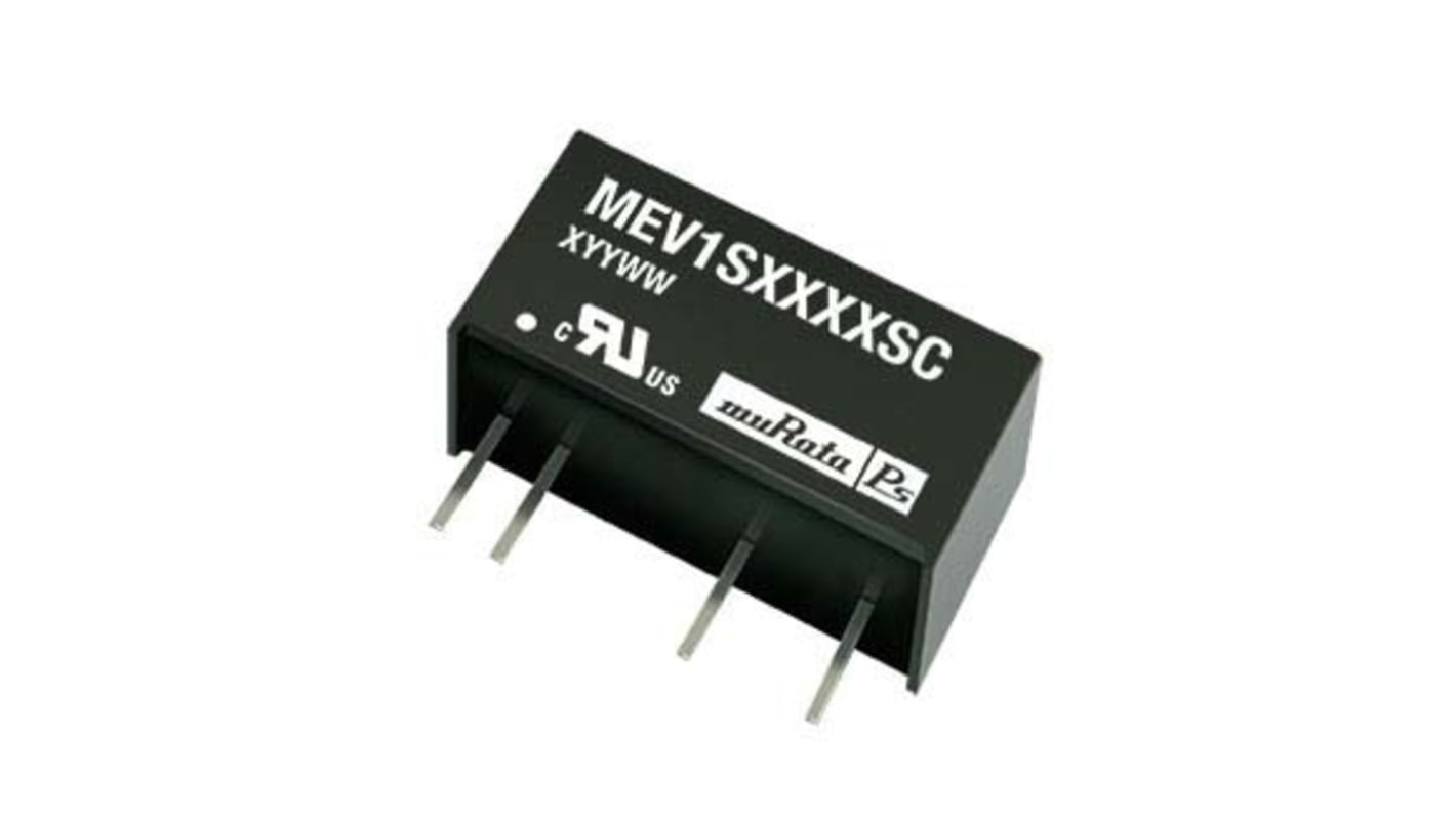 Murata Power Solutions MEV1 DC-DC Converter, 12V dc/ 84mA Output, 21.6 → 26.4 V dc Input, 1W, Through Hole,