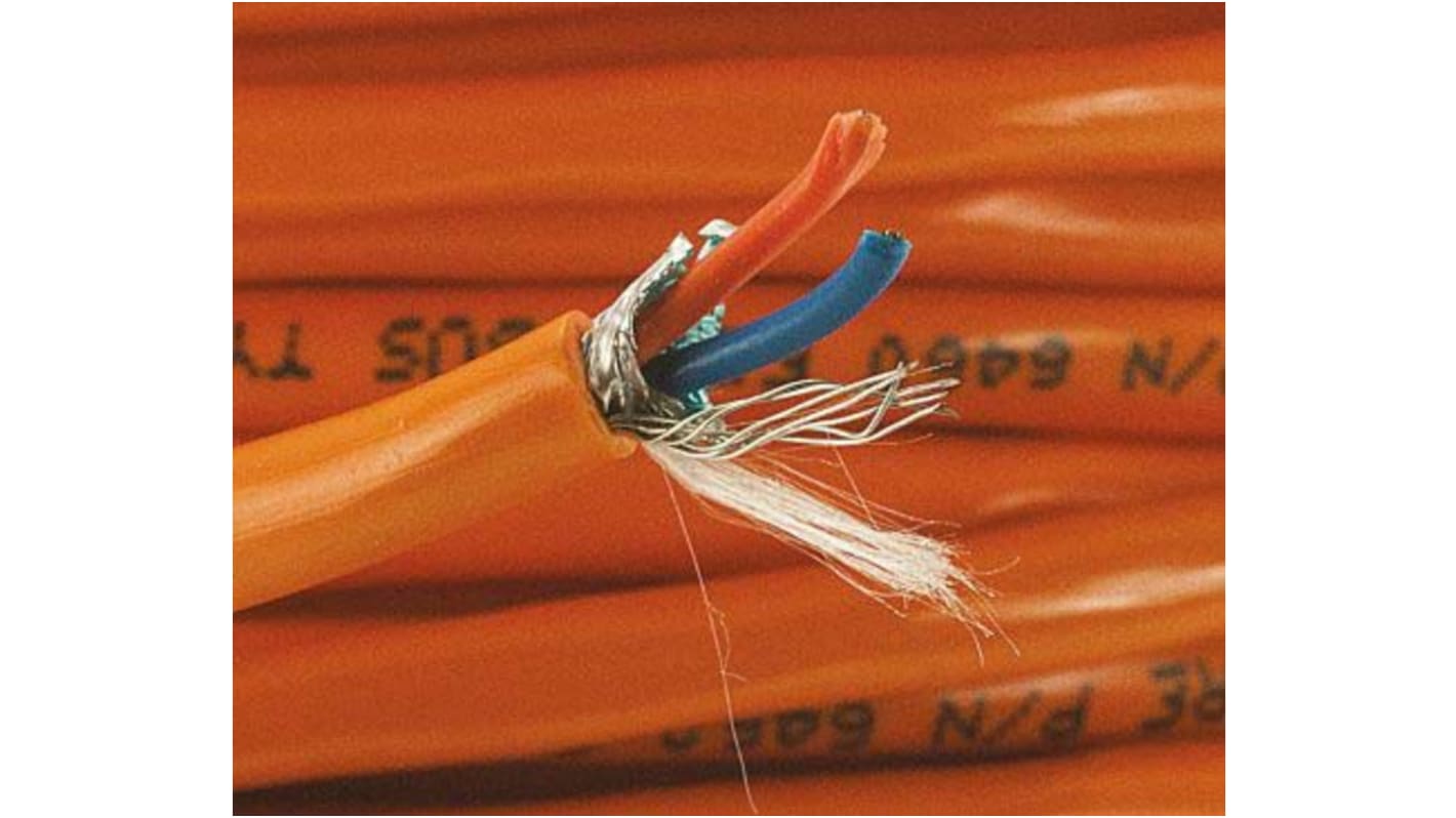 Alpha Wire Alpha Essentials Data & Bus Cable Series Data Cable, 1 Pairs, 2 Cores, 0.33 mm², Screened, 22 AWG, 30m,