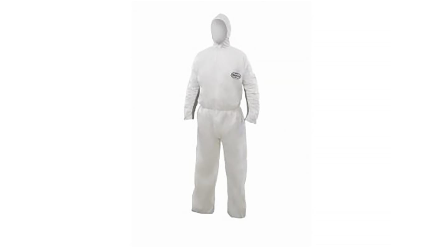 Kimberly Clark White Disposable overalls, CE CAT III. EN 1149-1:1995; EN 13034:2005 - Limited Splash Protection; EN ISO