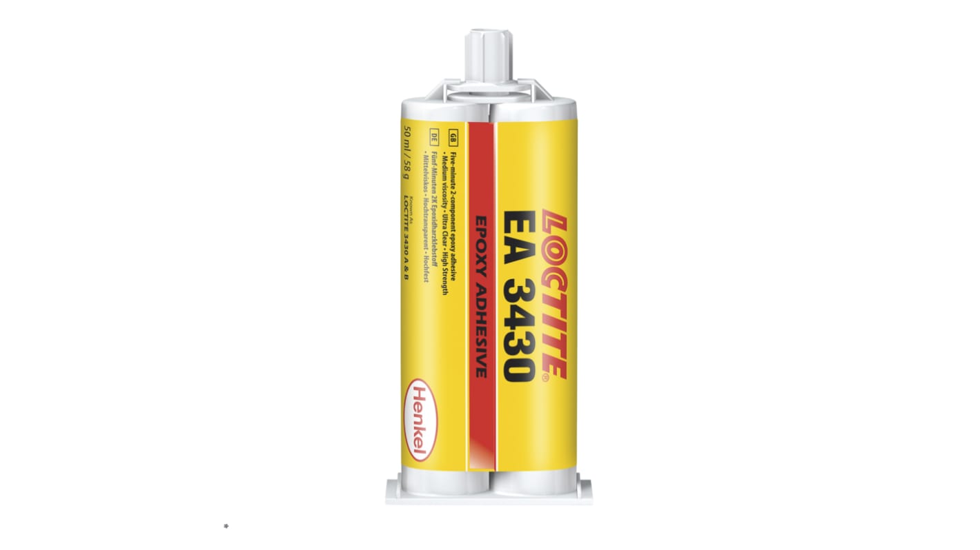 Loctite HYSOL 3430 2K Epoxidkleber Flüssig transparent, Doppelkartusche 50 ml
