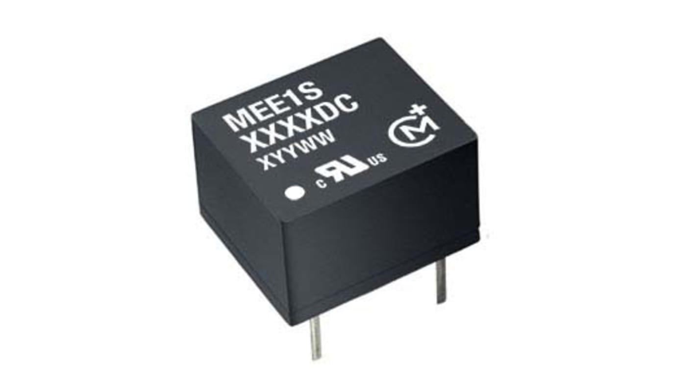 Murata Power Solutions MEE1 DC-DC Converter, 12V dc/ 83mA Output, 4.5 → 5.5 V dc Input, 1W, Through Hole, +85°C