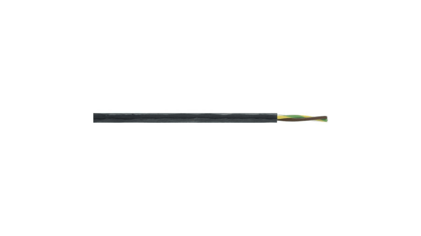Cable de alimentación Lapp ÖLFLEX de 2 núcleos, 0,75 mm², Ø ext. 4.2mm, long. 50m, 500 V, funda de PTFE, Negro,