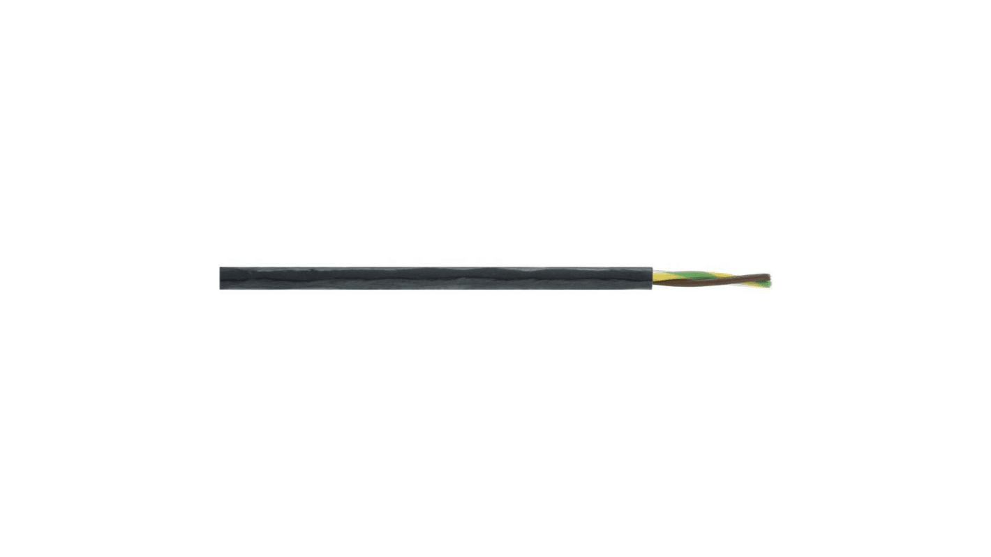 Lapp ÖLFLEX Netzkabel, 3-adrig Schwarz x 0,75 mm² /Ø 5.5mm,  50m, 500 V, Polytetrafluorethylen PTFE