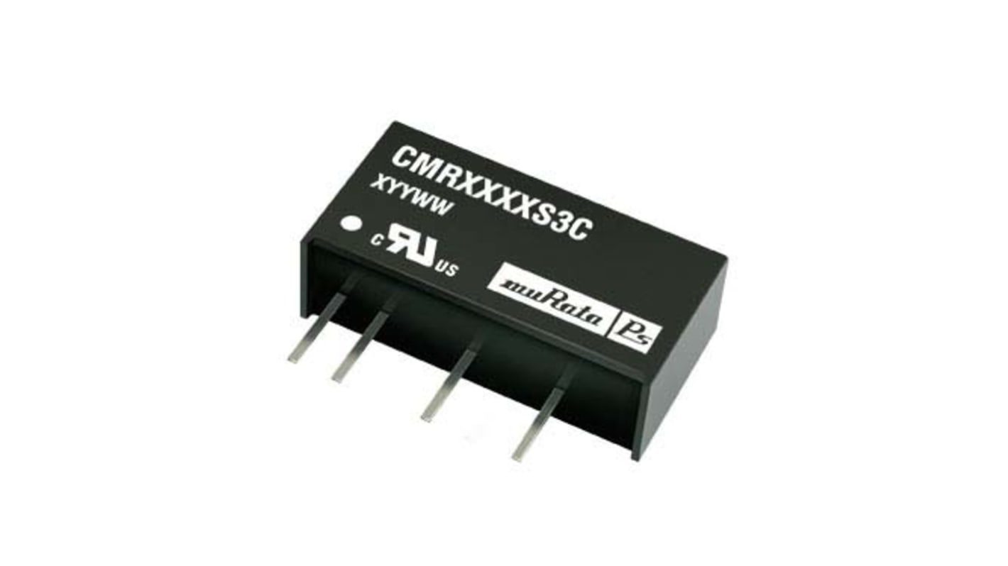 Murata Power Solutions CMR DC-DC Converter, 5V dc/ 150mA Output, 4.5 → 5.5 V dc Input, 0.75W, Through Hole,