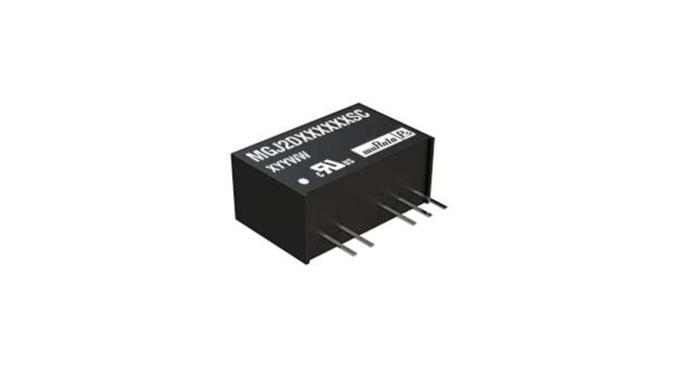 Murata Power Solutions DC-DCコンバータ Vout：-5V dc 4.5 → 5.5 V dc, 2W, MGJ2D051505SC