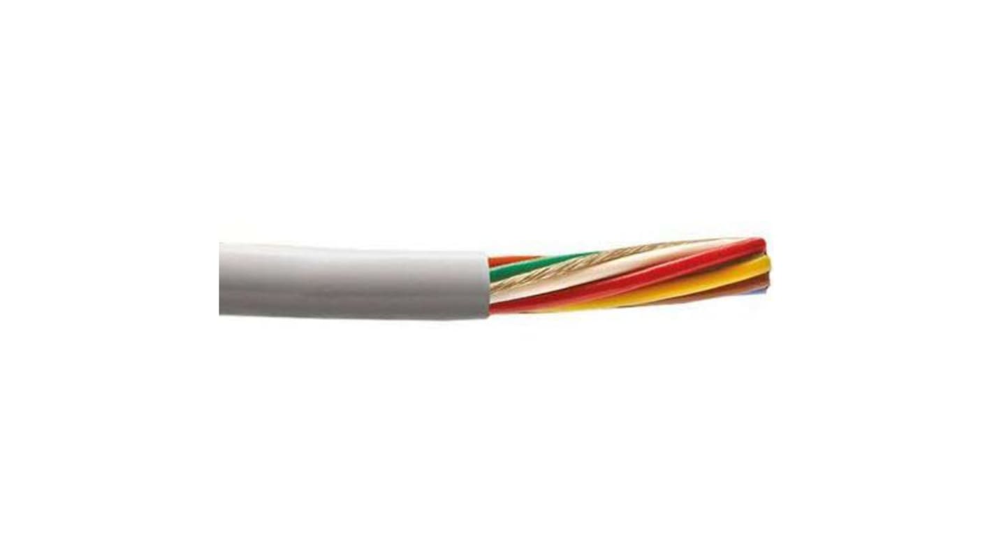 Alpha Wire ProTekt Series Data Cable, 15 Cores, 0.23 mm², Unscreened, 24 AWG, 50m, Tinned Copper Shield
