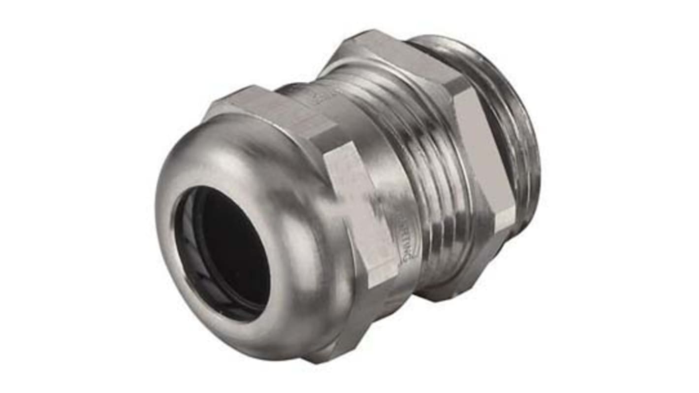 HARTING Han CGM-M Series Metallic Metal Cable Gland, M25 Thread, 9mm Min, 16mm Max, IP68