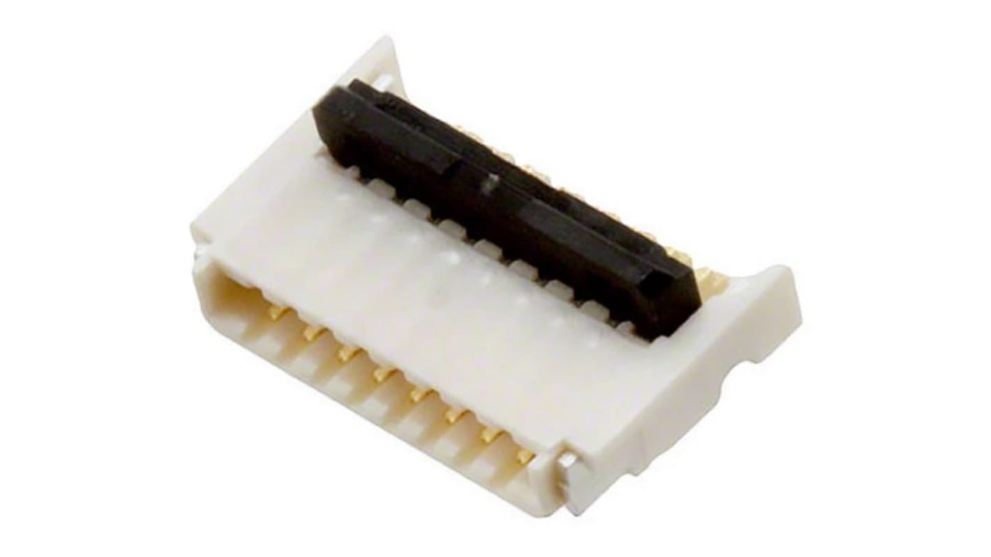 Conector FPC macho Ángulo de 90° Molex serie Easy On de 8 vías, paso 0.5mm, 1 fila, para soldar