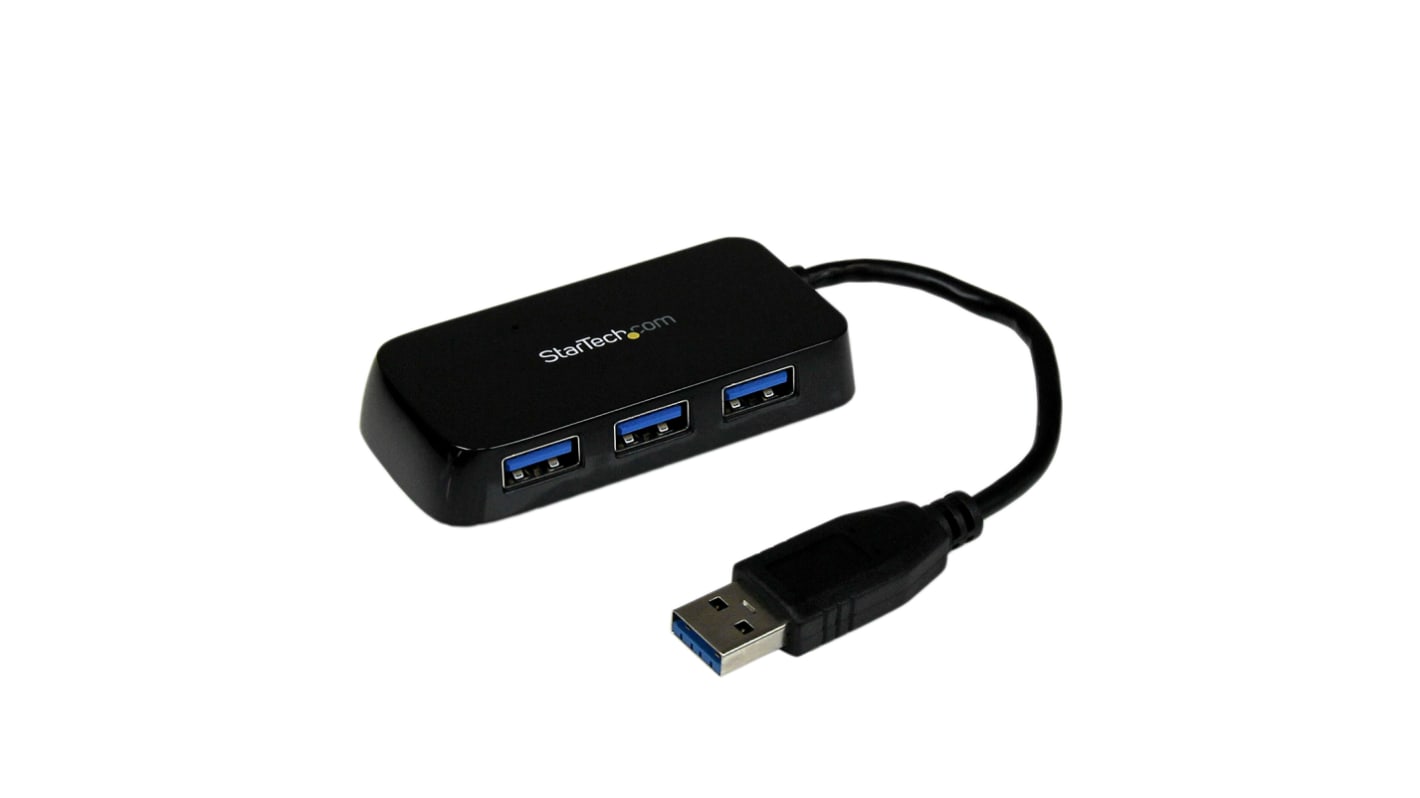 StarTech.com 4口USB扩展器, USB 3.0, USB A接口, USB供电, 80 x 36 x 14mm