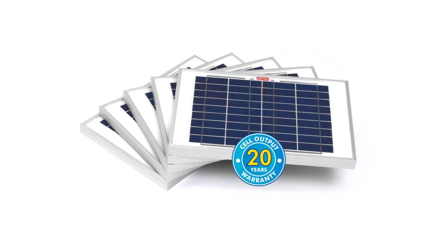 Panel solar, Policristalino, 10W, 22V, 10W