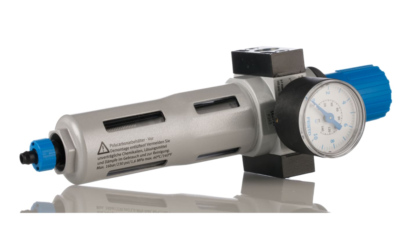 Festo LFR 162711 40μm Filterregler Automatik, Anschluss G1/4, 2bar bis 12 bar
