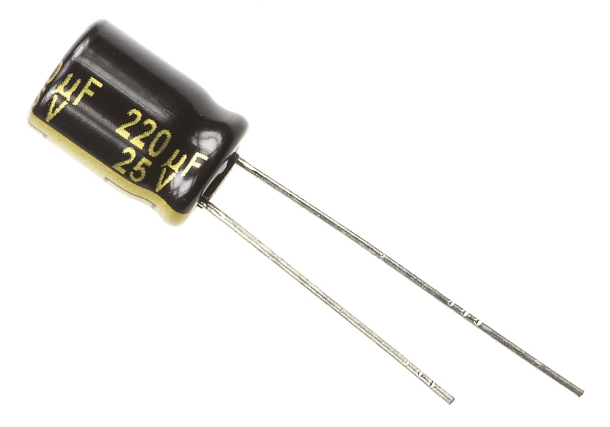 Panasonic 220μF Electrolytic Aluminium Capacitor EEUFM1E221