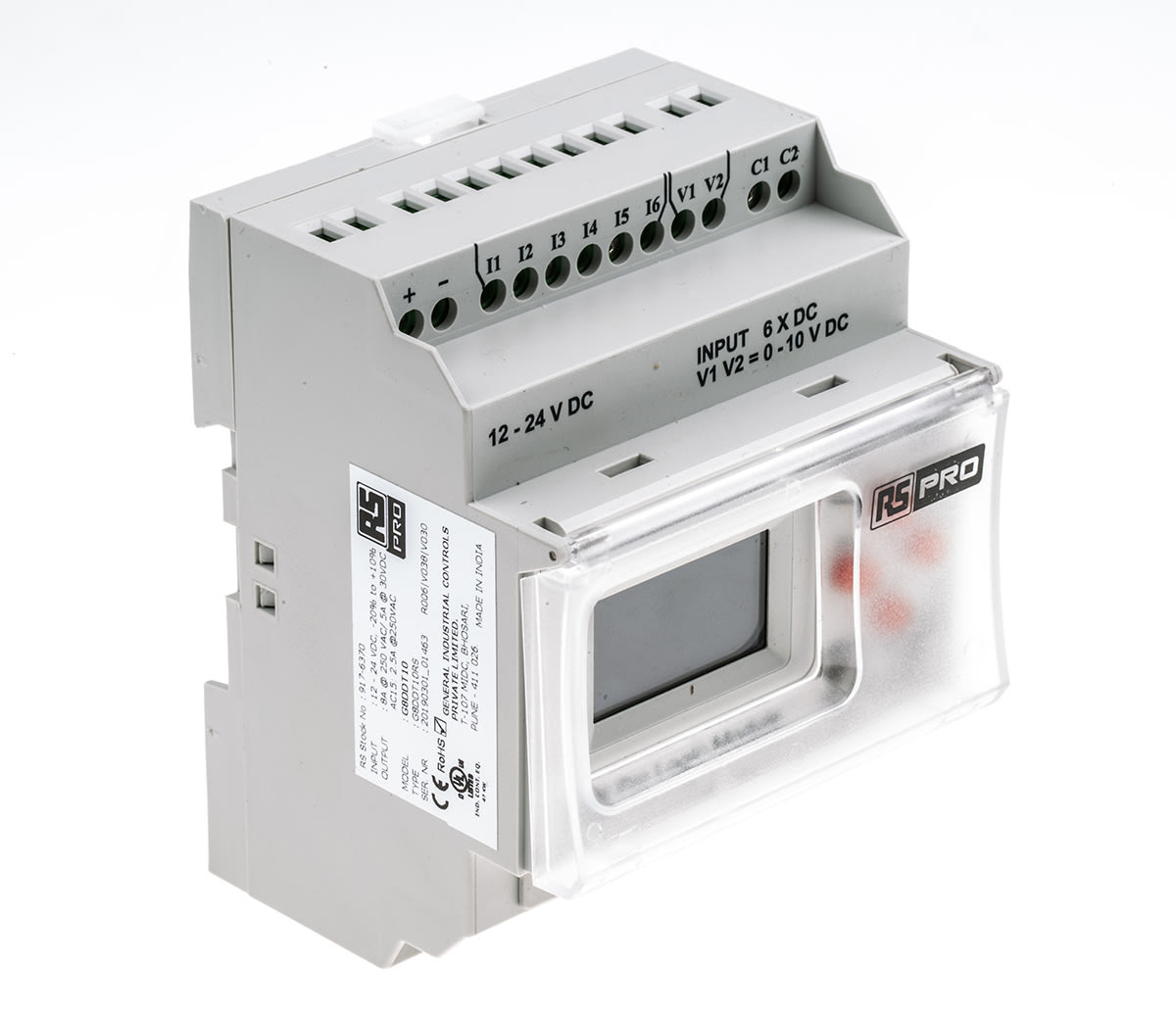 RS PRO ロジックモジュール 110 → 240 V ac 8 入力 4 出力