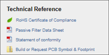 product support datasheets