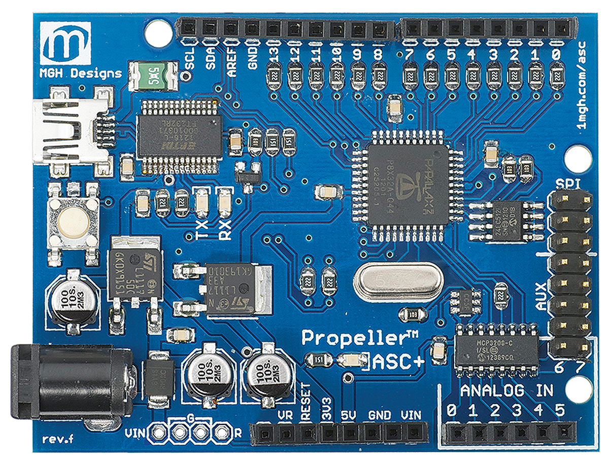 a) Circuit électrique de la carte d'acquisition conçue autour du