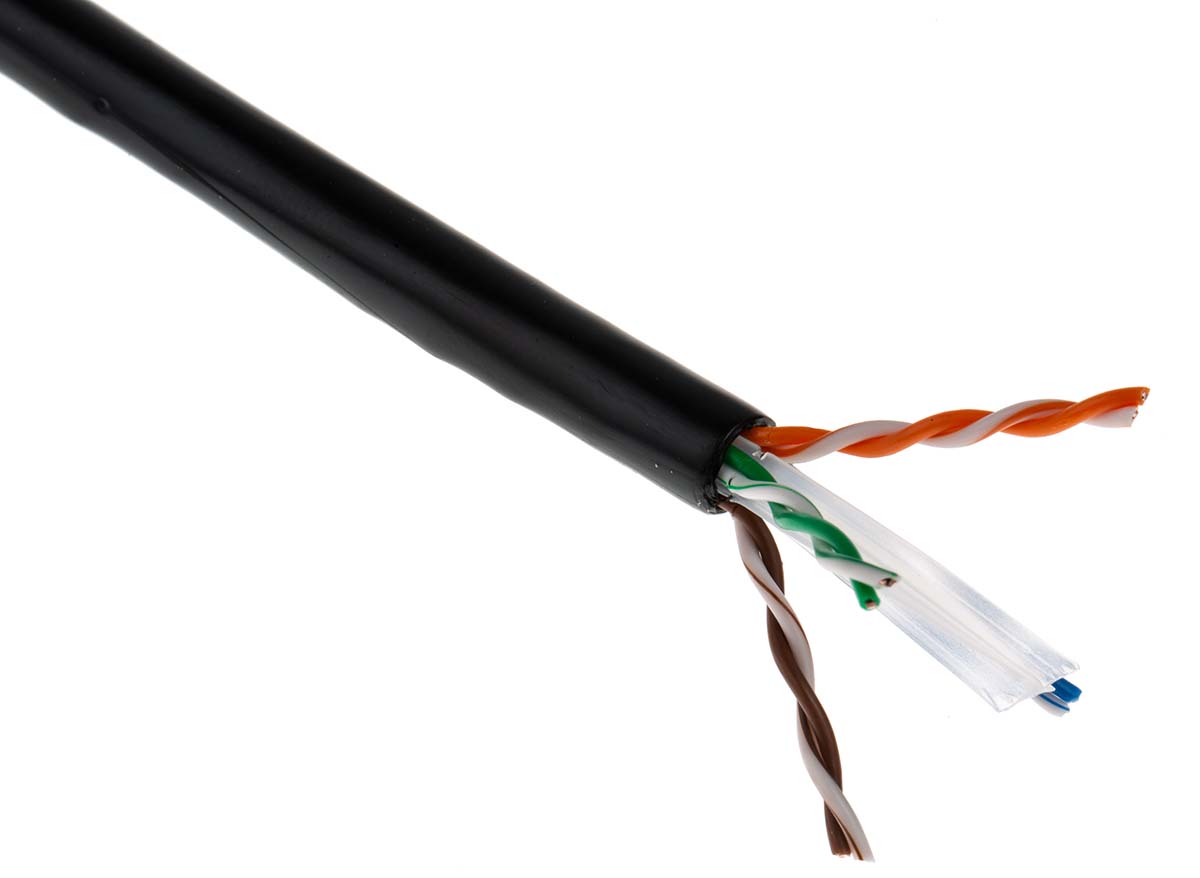 305m White 305m Box Reel CAT5e UTP Stranded Core Network Cable
