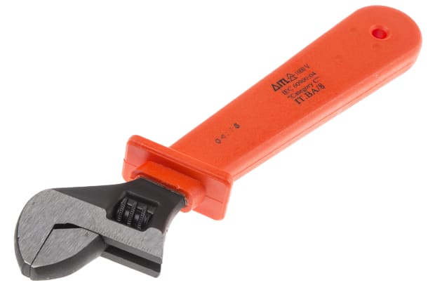 RS-PRO-Adjustable-Spanner-240mm-Overall-Length-24mm-Max-Jaw-Capacity-Insulated-H