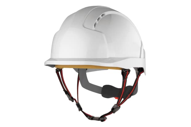 JSP EVOLite White Safety Helmet with Chin Strap